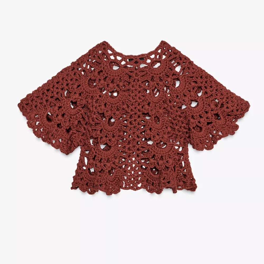 Zara CROCHET Cardigan - Picture 8 of 8